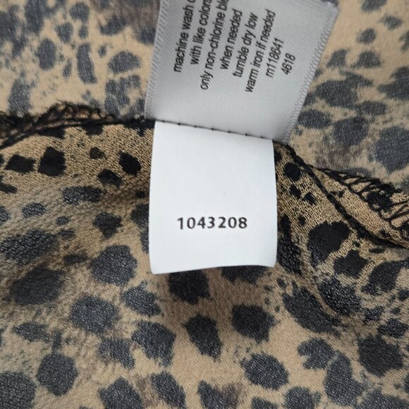 Lane Bryant Animal Print Tunic Top 22/24 Long Sleeve Boho Resort Casual - Picture 10 of 12